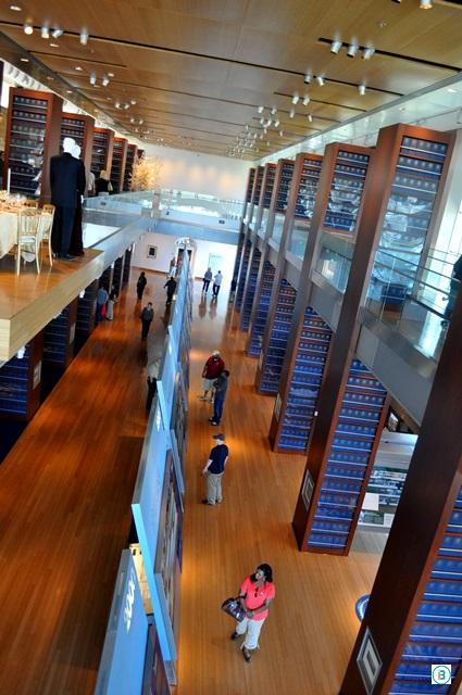 Clinton Library A view from inside the William J. Clinton Presidential Library in Little Rock, Arkansas