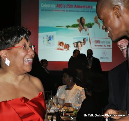 Associated Black Charities (ABC) President & CEO Diane Bell-McKoy and Ib at the ABC's 25-year gala