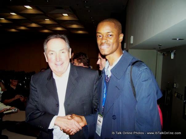 Gerard-Houllier_Ib-Dabo Gerard Houllier (France Technical Director - former France National team coach, Liverpool and Lyon coach) & Ib.