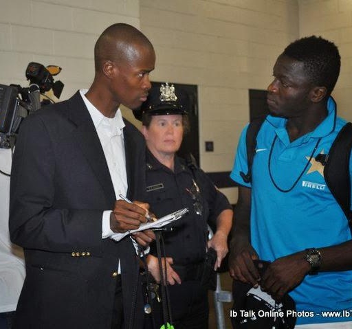 Ib interviews and Sulley Muntari (Inter Milan and Ghana national team).