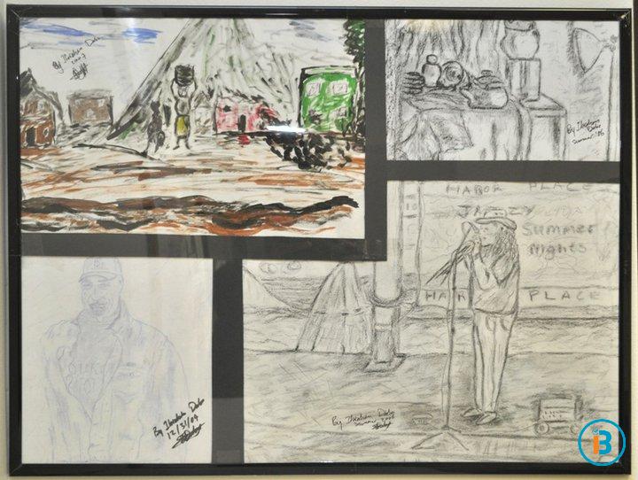 A mix-match of sketches/painting.