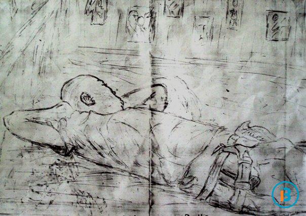 My cousin cherishes his nap time in The Gambia in 2001.