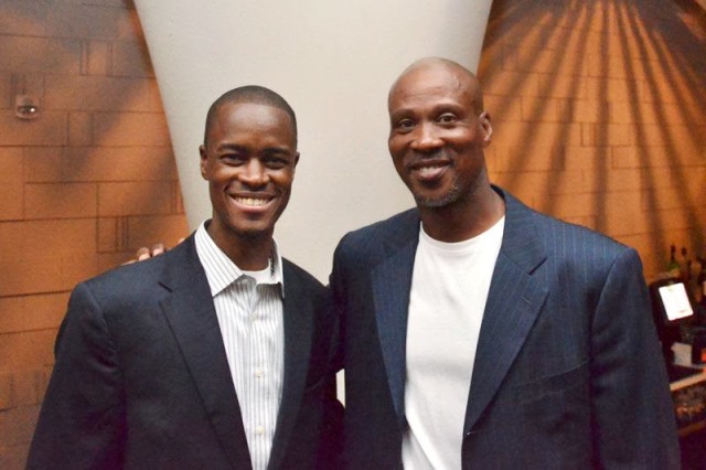 Ib & Byron Anton Scott (Former NBA player and Los Angeles Lakers coach) at a dinner in NYC.