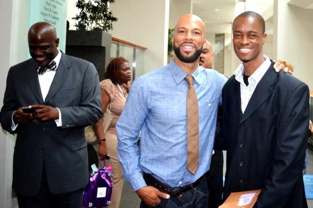 Ib & Common American hip-hop artist and actor Common & Ib in Washington, DC.