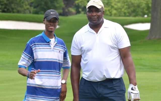 With Veteran NFL player and Super Bowl Champion, Howard Cross in Clifton, New Jersey.