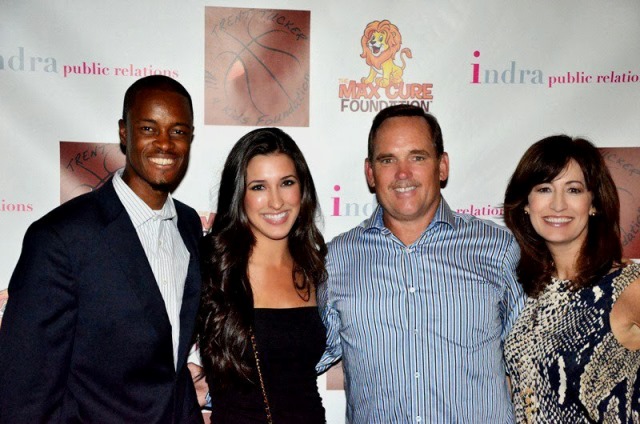 Ib and Former NY Mets' Howard Johnson (HoJo) flanked by his wife, Kim (R), and daughter, Kayla (L)