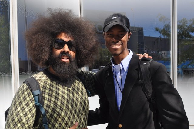 American comedian and musician Reggie Watts & Ib.