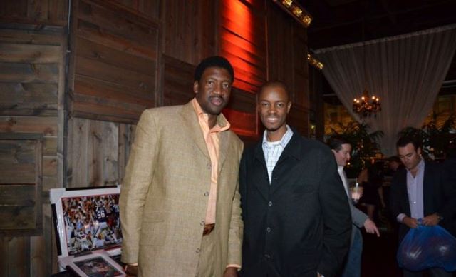 Former NBA player Johnny Newman & Ib at a dinner in NYC.