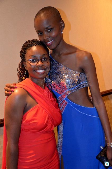 Joy-Kitanga_Flaviana-Matata Joy Kitanga & Flaviana Matata (Tanzanian beauty queen and fashion model) at the American Business Awards at the New York Marriott Marquis in Times Square in 2011.