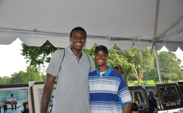 Samuel Dalembert & Ib Samuel Dalembert (former NBA player) and Ib in New Jersey.