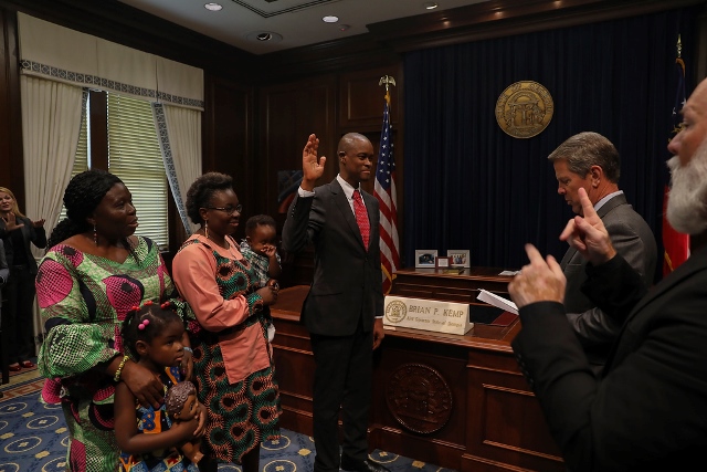 Ib Dabo Swearing In by Governor Kemp